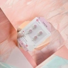 Pink flower earrings, ladies' fashionable and light luxury alloy earrings, sweet style stud earrings Application Scenario